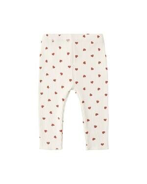 NEW QUINCY MAE kids' ribbed legging in red hearts